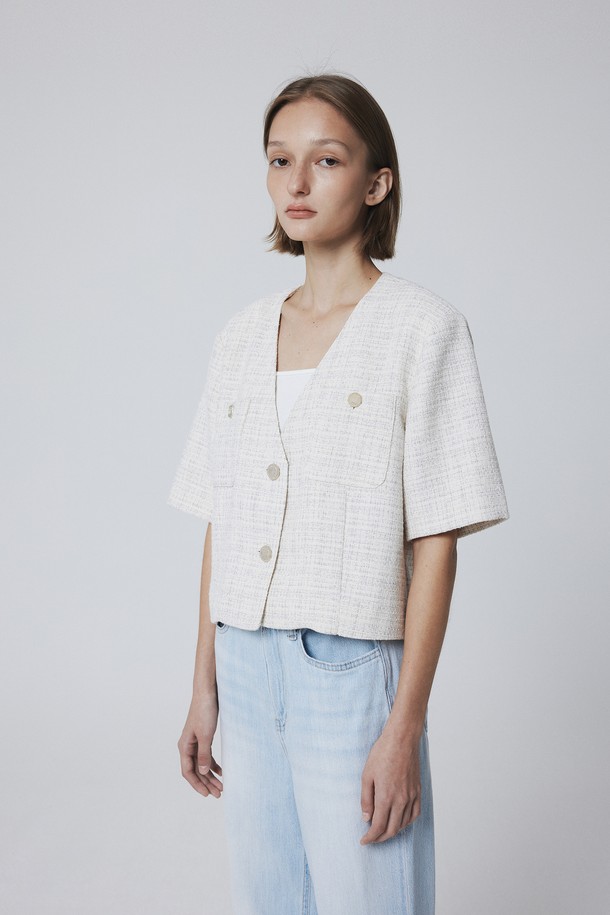 Juliapepe - 자켓 - Summer Tweed Jacket (Cream)