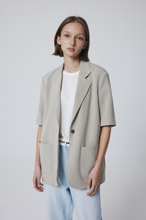 Uniquely Summer Blazer (Oatmeal)