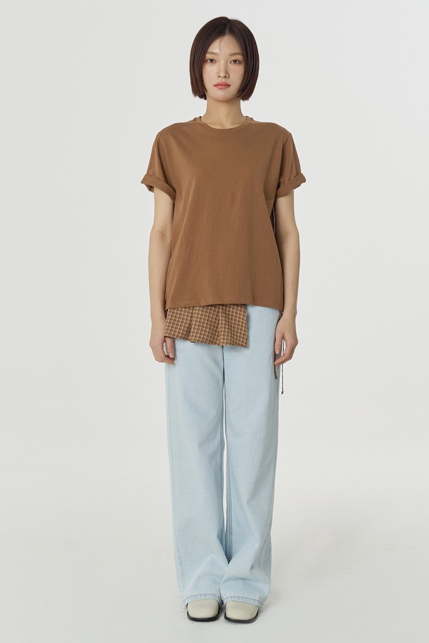 Juliapepe - 반소매 티셔츠 - New Season Formal Tee (Brown)