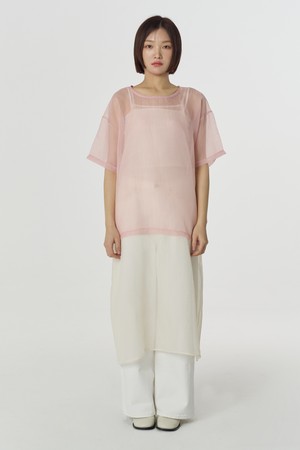 See-through Layered Top (Pink)