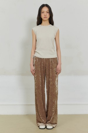Wide Ice Velvet Pants (Brown)
