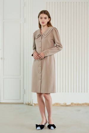 [22FW] 울 더블카라 원피스 Wool Double Collar Dress