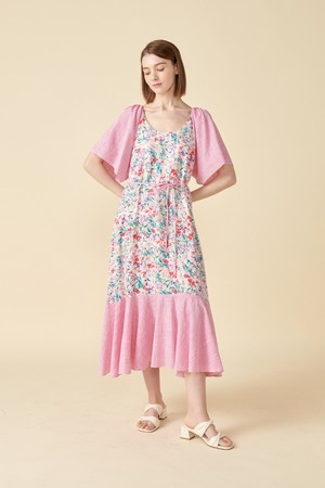 [23SS] 린넨 가든파티 드레스 Coett Linen GardenParty Dress 레드