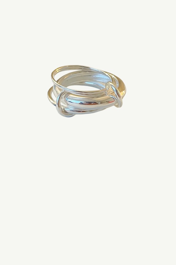 nuavo - 반지 - Circle layered ring