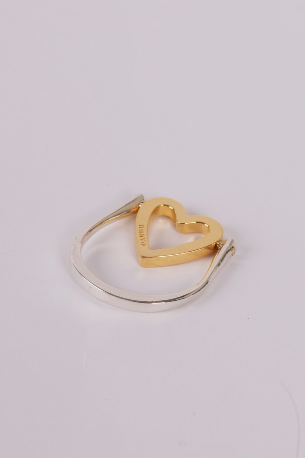 nuavo - 반지 - Moving heart ring