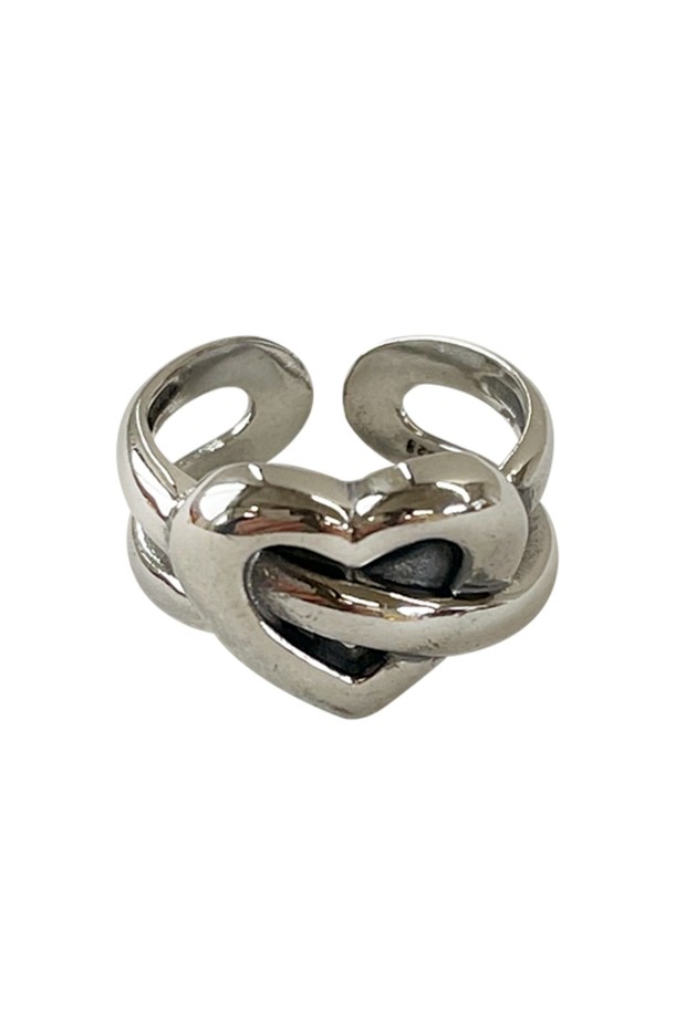 nuavo - 반지 - Heart baby ring - Silver