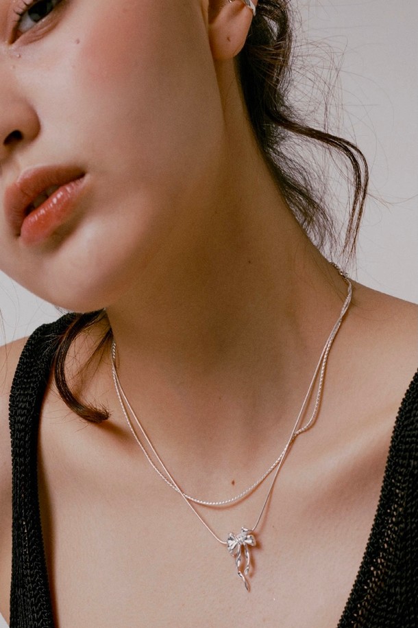 nuavo - 목걸이 - Ballerina gift necklace sliver