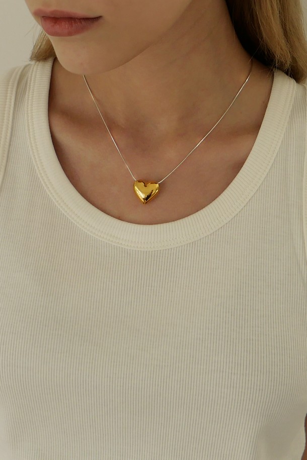 nuavo - 목걸이 - Basic love necklace - Gold