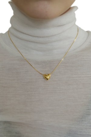 Cute heart necklace G - Gold