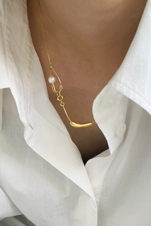 Light clip necklace - Gold