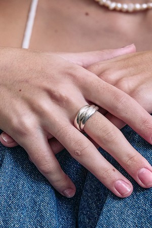 Bold soft layered ring