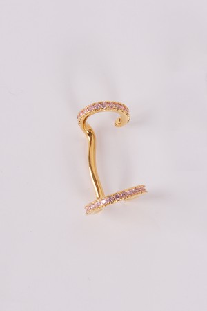 Pink crystal cuff