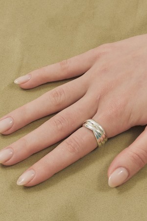 [5차 리오더] Bold soft layered ring_Silver925