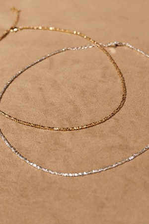 Square twinkle necklace Silver