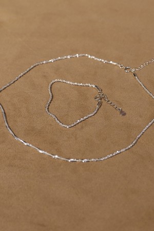 Italy chain glitter Silver