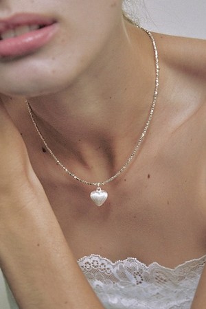 Square twinkle heart Silver