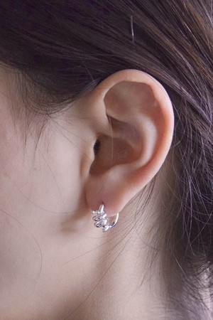 Circle strap hoop Silver