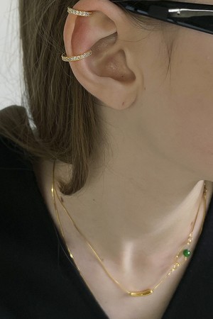 Light clip necklace Gold