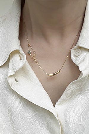 Light clip necklace Gold