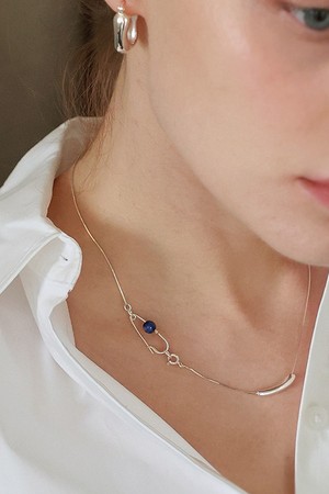 [5차 리오더] Lapis snake clip Silver