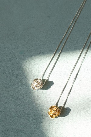Big rose chain drop - Silver925 Silver