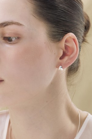 Raindrop earring silver