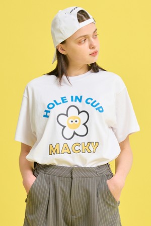 Hole-in-cup sky short-sleeve tee_WHITE-a