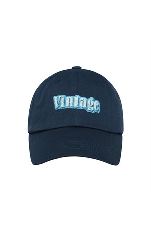 VINTAGE NEEDLEPOINT HAT - NAVY_NAVY-a