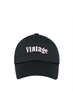 VINTAGE NEEDLEPOINT HAT - BLACK_BLACK-a