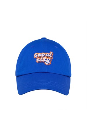 SEOUL CITY NEEDLEPOINT HAT - ROYAL_BLUE-a