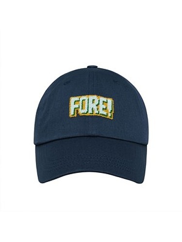 FORE NEEDLEPOINT HAT - NAVY-a