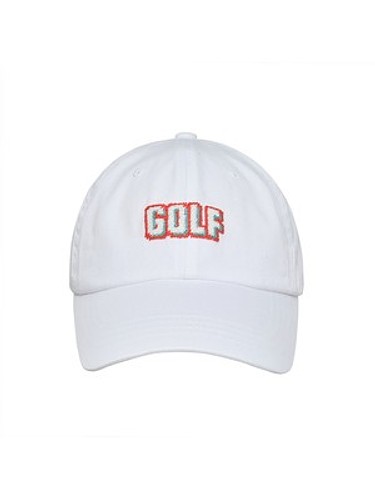 GOLF NEEDLEPOINT HAT - WHITE-a