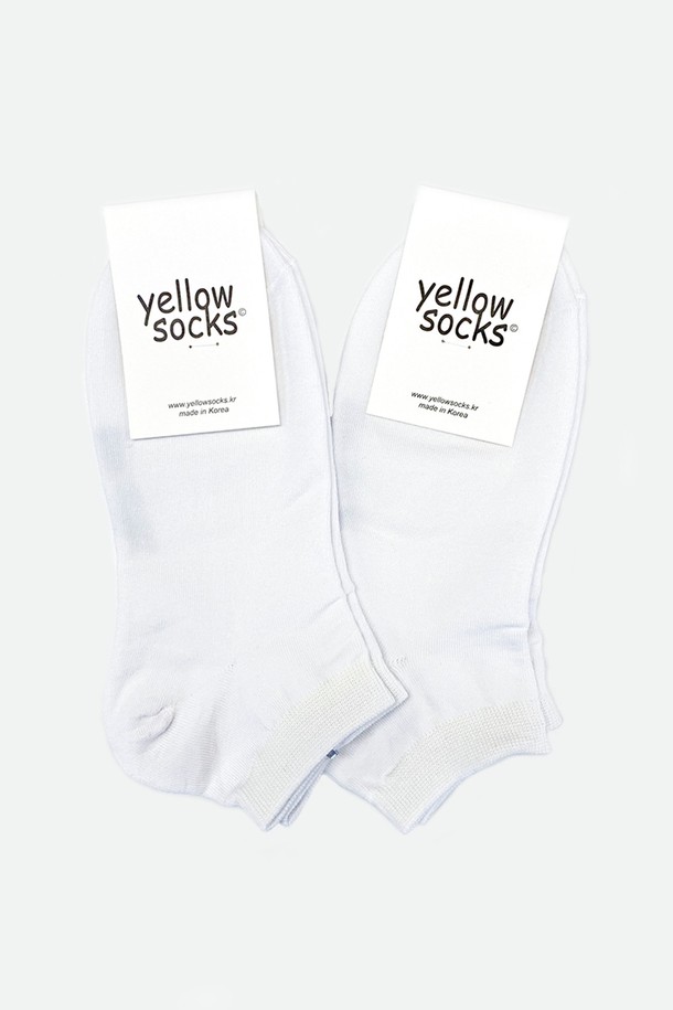 yellow socks - 양말 - ANKLE SOCKS BASIC WHITE 앵클삭스 베이직 화이트