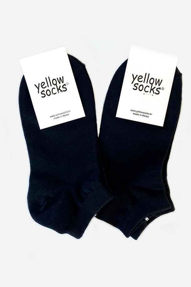 yellow socks - 양말 - ANKLE SOCKS BASIC BLACK 앵클삭스 베이직 블랙