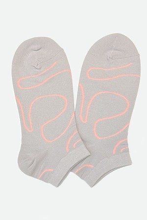 ANKLE SOCKS RIBBON GREY 앵클삭스 리본 그레이