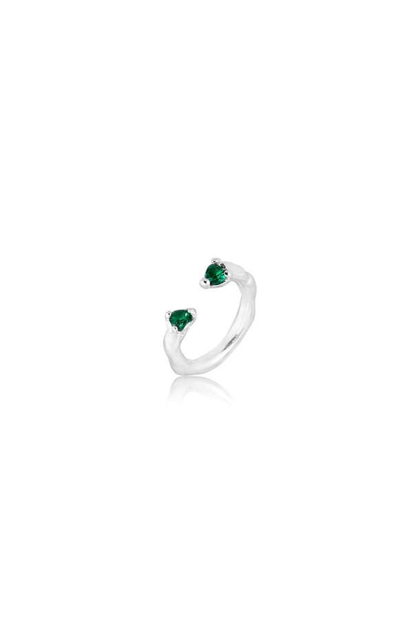 LEHAUL - 반지 - LOVE RING(green)(silver925)