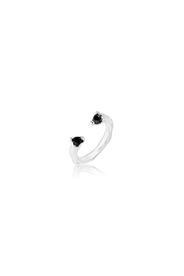 LEHAUL - 반지 - LOVE RING(black)(silver925)