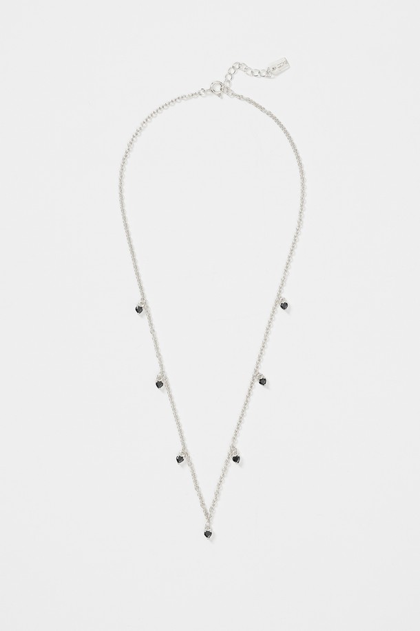 LEHAUL - 기타 - TOMBER HEART NECKLACE(black)(silver925)