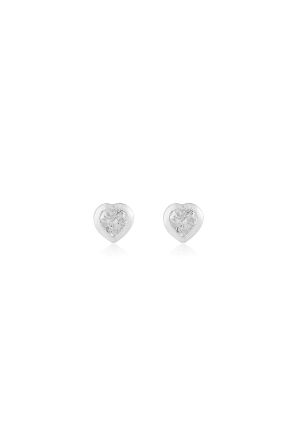 LEHAUL - 귀걸이 - PURE LOVE EARRING(white)(silver925)