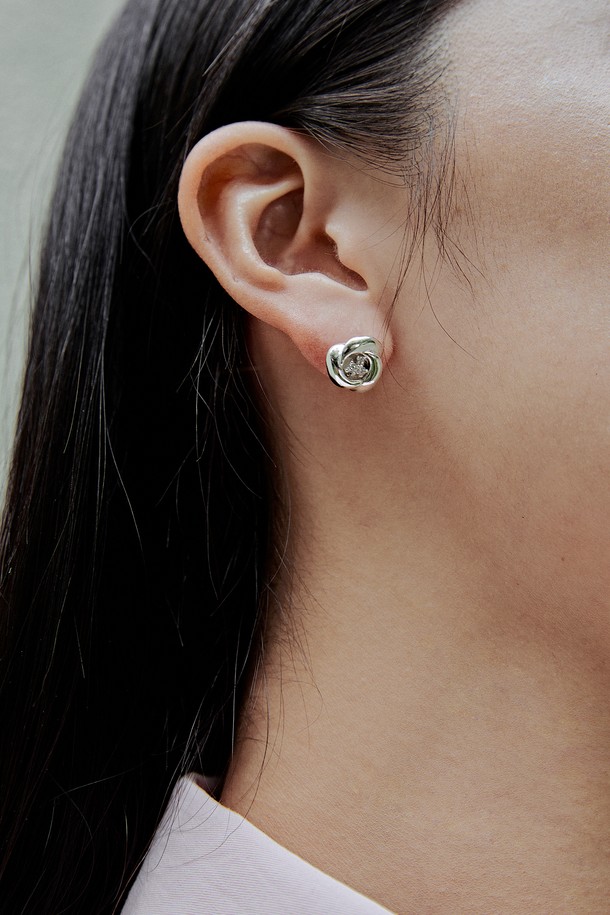 LEHAUL - 귀걸이 - ROSE EARRING (silver925)