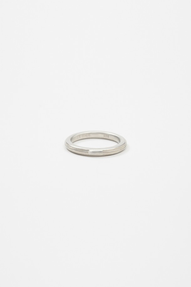 LEHAUL - 반지 - PLAIN STRIPE RING (silver925)