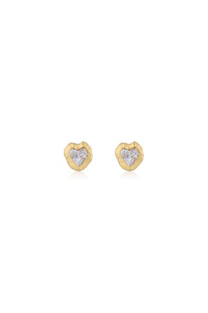 UGLY LOVE EARRING(white)(silver925&18k gold plated)