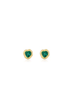 UGLY LOVE EARRING(green)(silver925&18k gold plated)