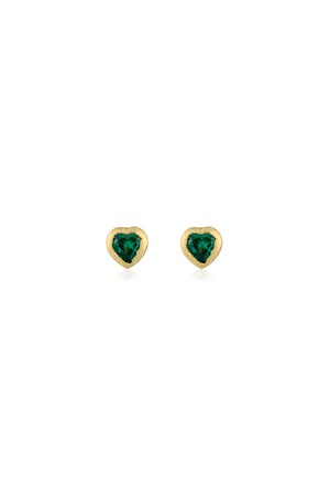 PURE LOVE EARRING(green)(silver925&18k gold plated)