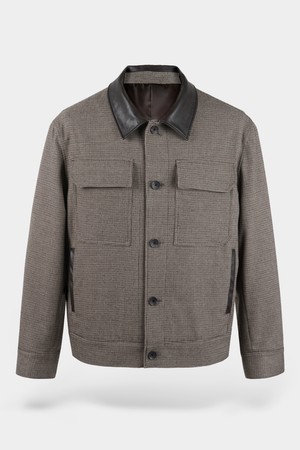 레더 카라 블루종 자켓