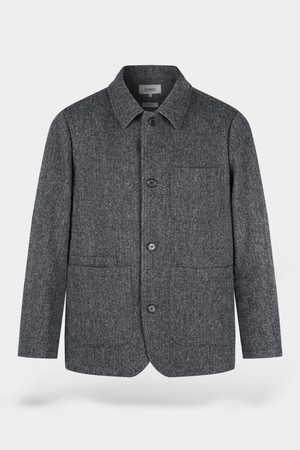 울 블렌드 퀼팅 자켓