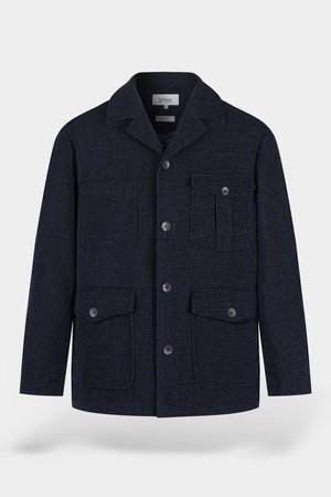 울 멀티 포켓 퀼팅 자켓