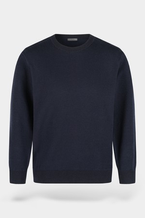 소프트 워셔블 투톤 라운드 니트