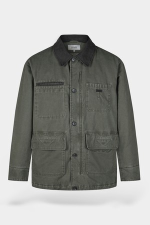 가먼트워싱 트윌 패딩 워크 자켓