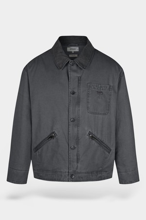 가먼트워싱 트윌 패딩 블루종 자켓